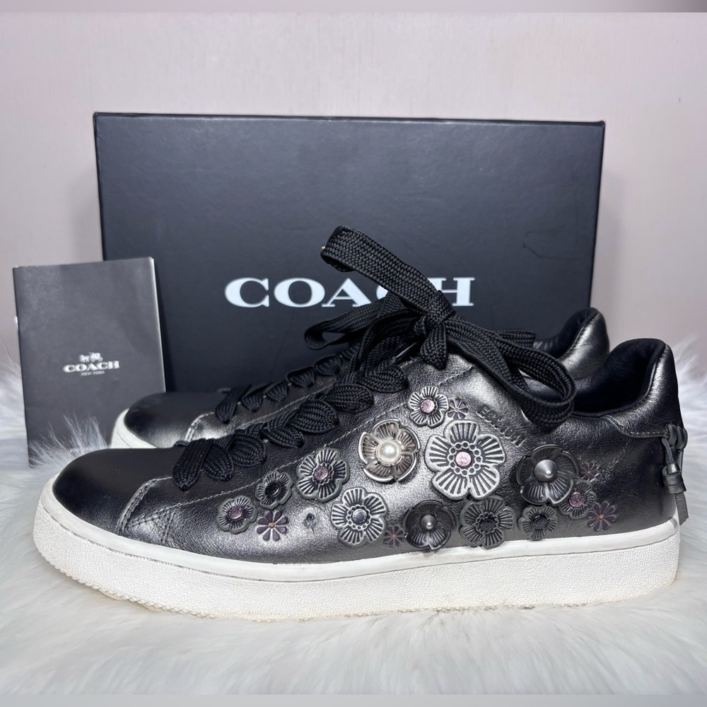 COACH Metallic Tea Rose Sneakers - Picture 11 of 11